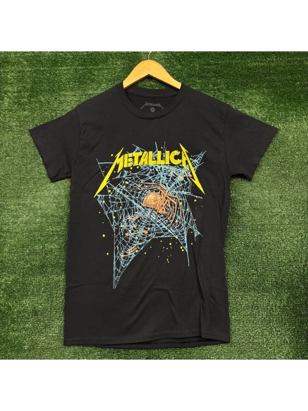 Metallica Spider Web Heavy Metal Band T-Shirt Size Small